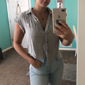 Women’s Button-down striped blouse